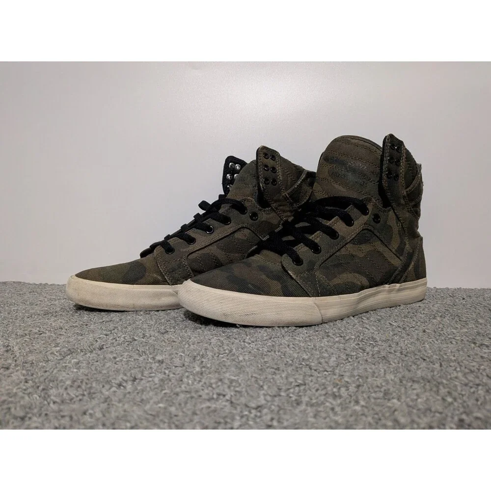Supra Skytop Sneaker Shoes Mens Size 10 Camo